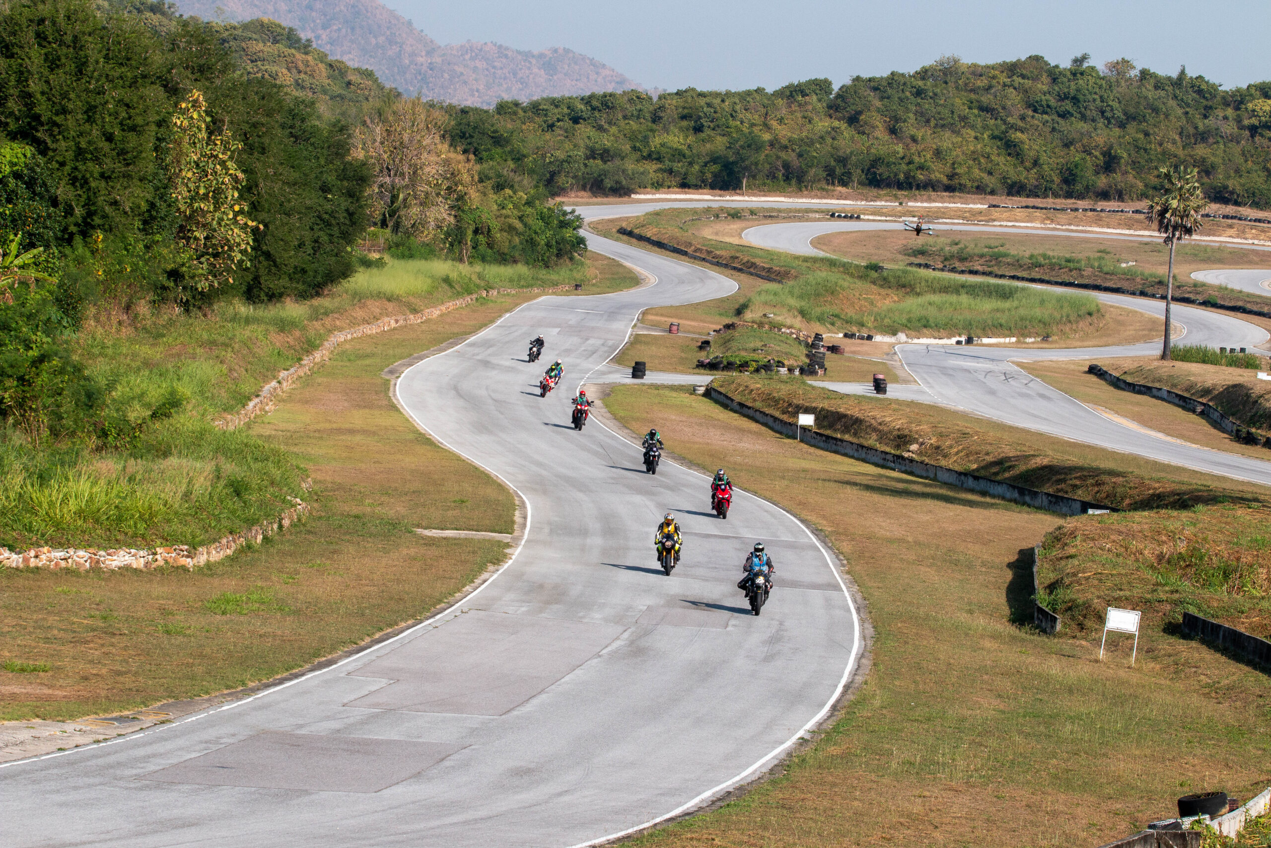 Motorcycle riding at Track Time Thailand